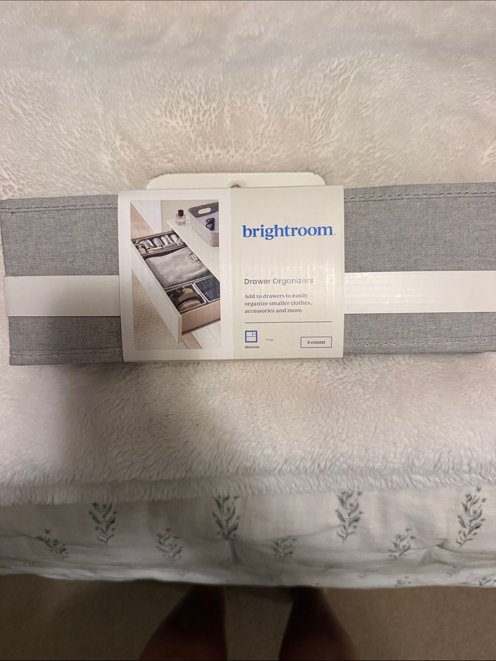Gray Drawer Organizers - 4-Pack